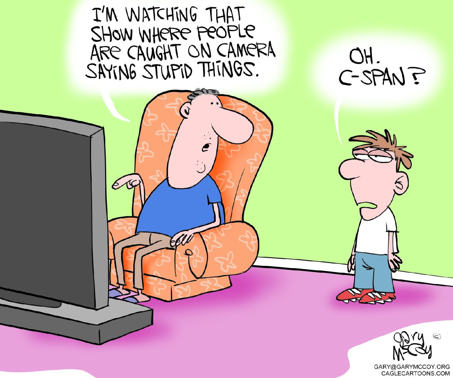 CSPAN Politicians by Gary McCoy, Cagle Cartoons